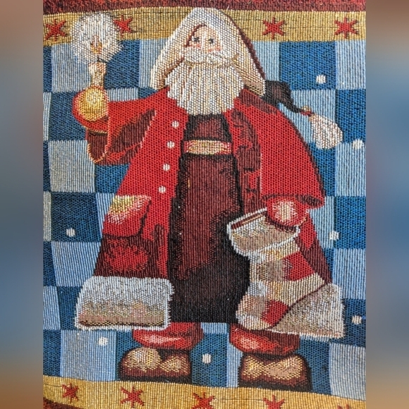 Table runner and 6 placements Santa Ho Ho Ho. tapestry - Picture 4 of 6
